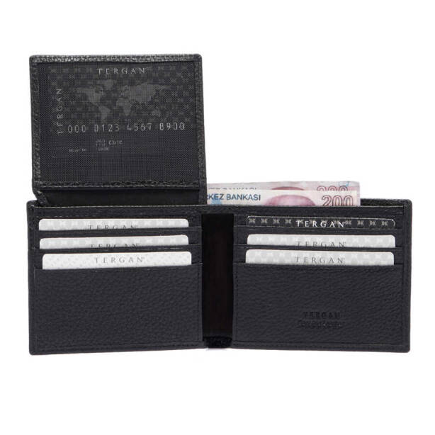 Siyah Deri Erkek Cüzdan - S1CE00001648-A41 - Tergan