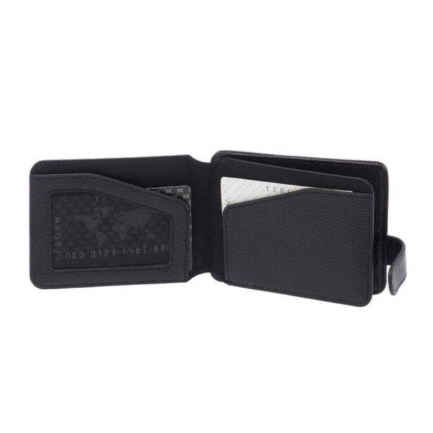 Siyah Hakiki Deri Erkek Cüzdan - S1CE00001658-A6F - 2