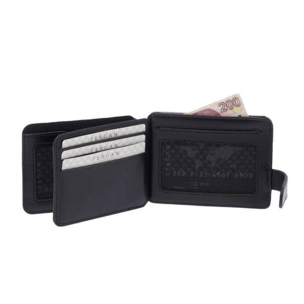 Siyah Hakiki Deri Erkek Cüzdan - S1CE00001658-B06 - 3
