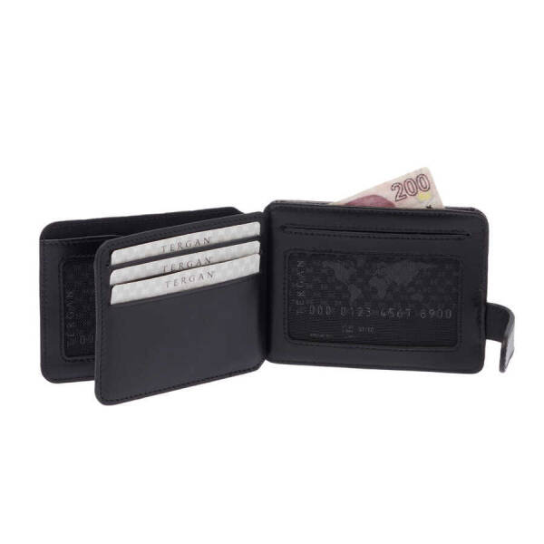 Siyah Hakiki Deri Erkek Cüzdan - S1CE00001658-B06 - 3