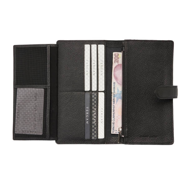 Siyah Deri Erkek Cüzdan - S1CE00001670-U9G - 3