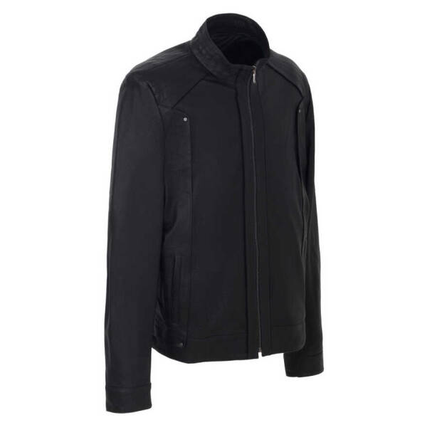 Siyah Deri Erkek Deri Mont - E23BDM310454-Q4O - 2