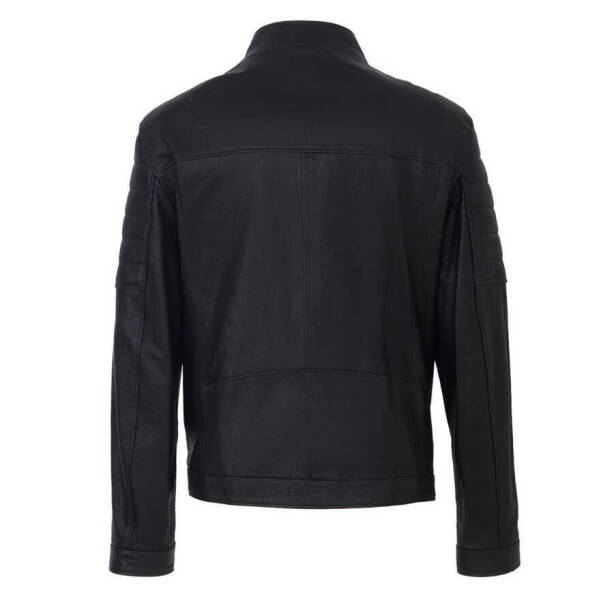 Siyah Deri Erkek Deri Mont - E23BDM310545-Q4O - 4