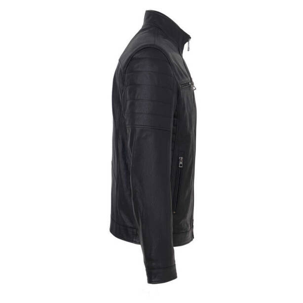 Siyah Deri Erkek Deri Mont - E23KDM310544-Q4O - 3