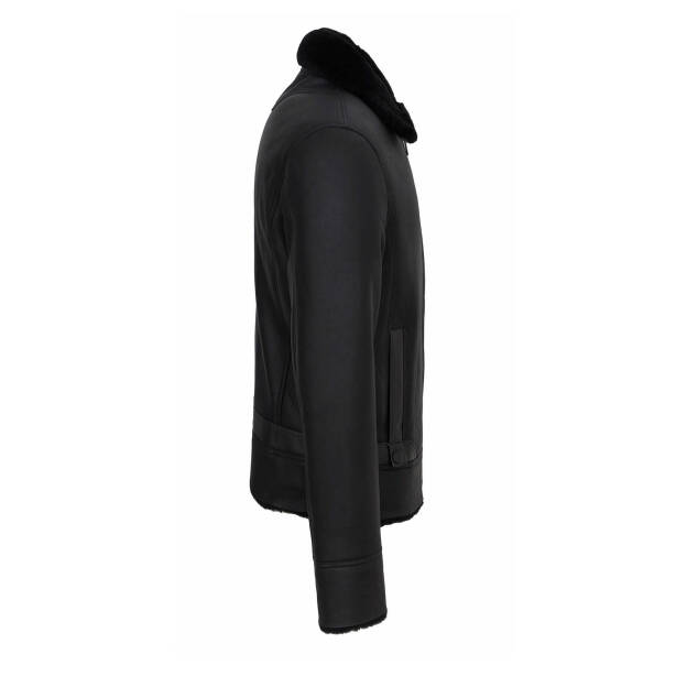 Siyah Deri Erkek Deri Mont - E23KKM310520-Q3H - 3