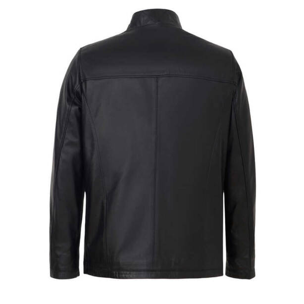 Siyah Deri Erkek Deri Mont - E24IDM310553-Q3H - 4