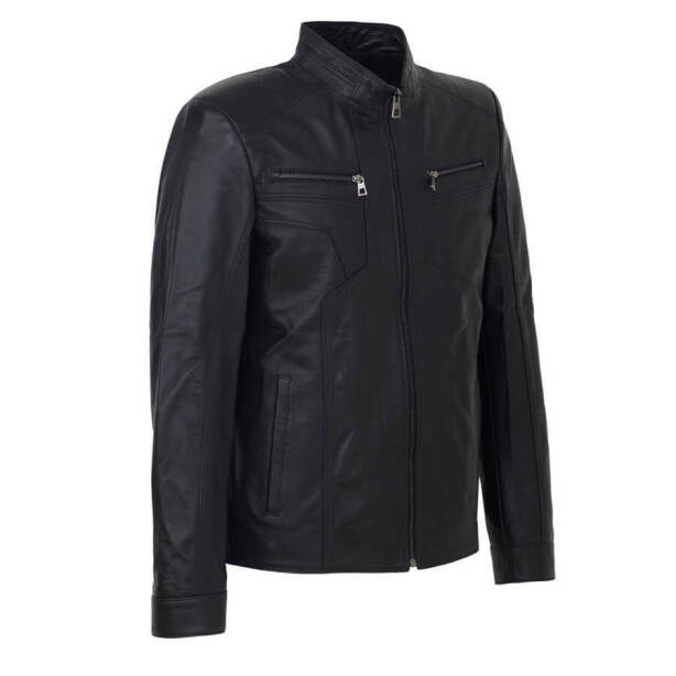 Siyah Deri Erkek Deri Mont - E24IDM310562-Q3H - 2