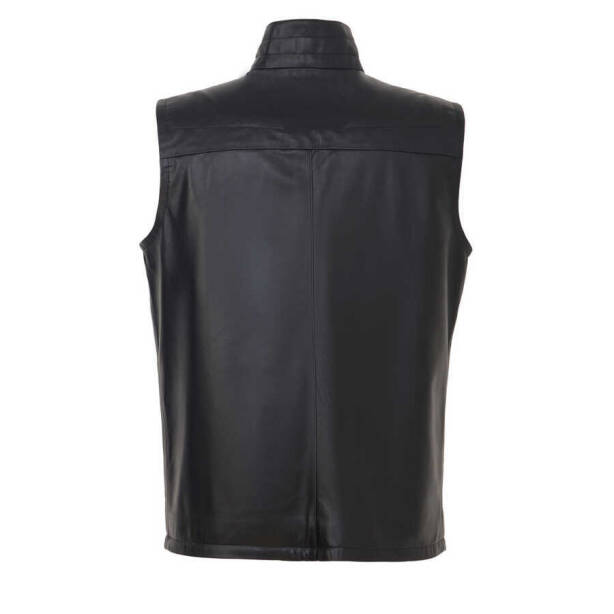 Siyah Deri Erkek Deri Yelek - E24IDY310564-Q3H - Tergan Four Season