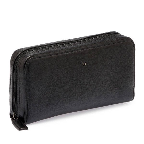 Siyah Hakiki Deri Erkek El Çantası - S1PC00002179-A41 - 2