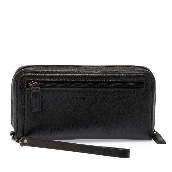 Siyah Hakiki Deri Erkek El Çantası - S1PC00002179-A41 - 3