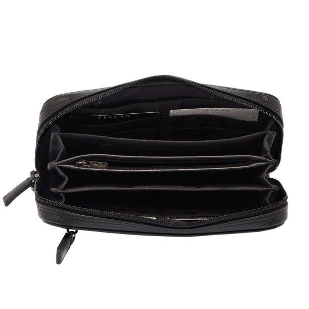 Siyah Hakiki Deri Erkek El Çantası - S1PC00002179-A41 - 4