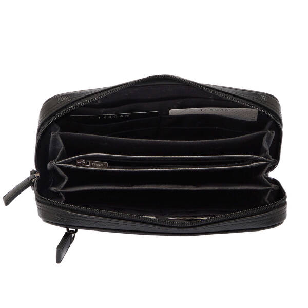 Siyah Hakiki Deri Erkek El Çantası - S1PC00002179-A41 - 4