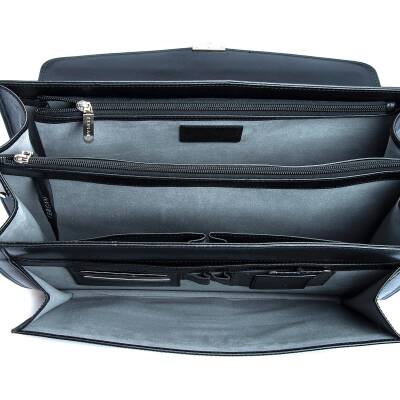 Siyah Deri Erkek Evrak Çantası - S1EV00002634-A97 - Tergan