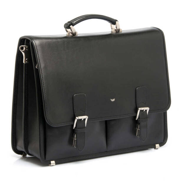 Siyah Deri Erkek Evrak Çantası - S1EV00002775-A97 - 2