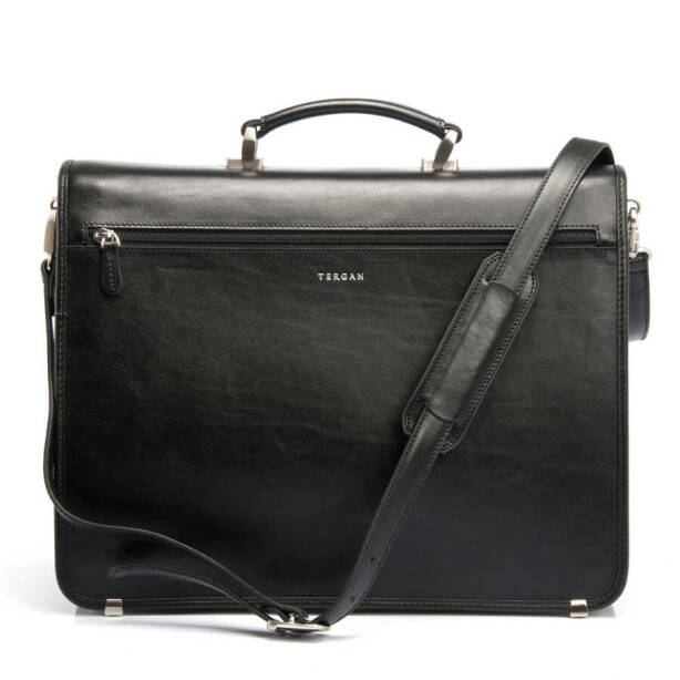 Siyah Deri Erkek Evrak Çantası - S1EV00002775-A97 - 3