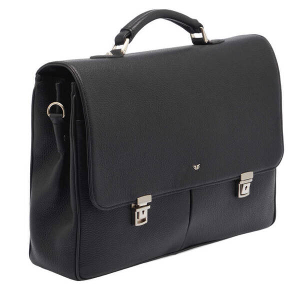 Siyah Deri Erkek Evrak Çantası - S1EV00021108-A41 - 2