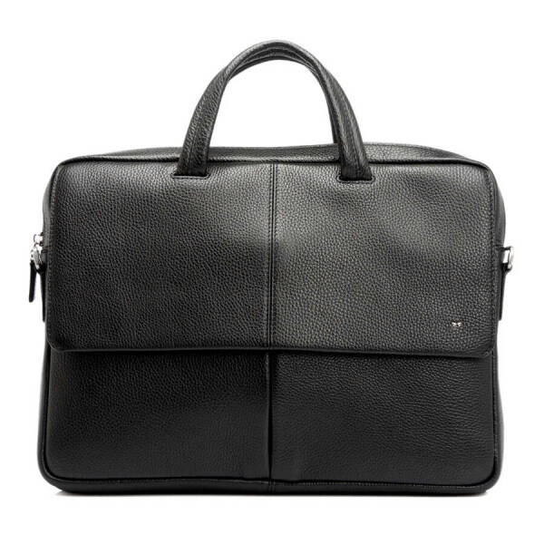 Siyah Hakiki Deri Erkek Evrak Çantası - S1EV00021140-A41 - 1