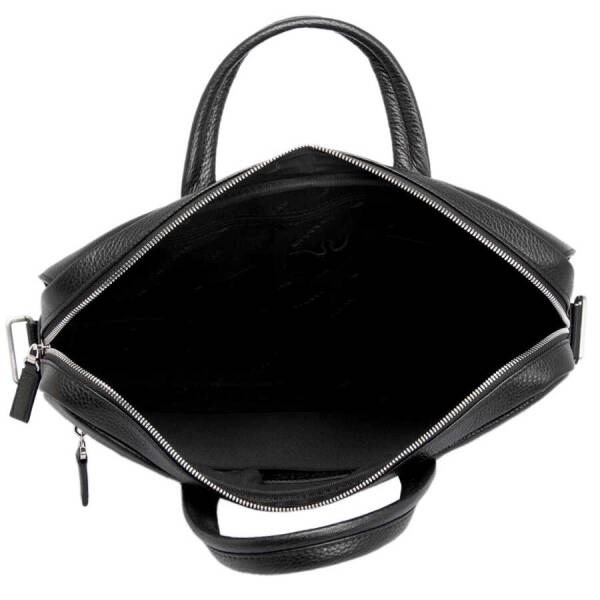 Siyah Hakiki Deri Erkek Evrak Çantası - S1EV00021140-A41 - 4