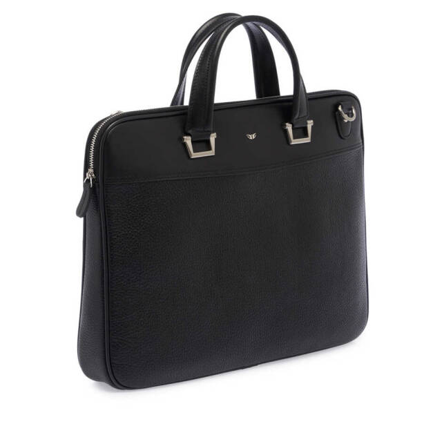 Siyah Hakiki Deri Erkek Evrak Çantası - S1EV00021252-D3H - 2