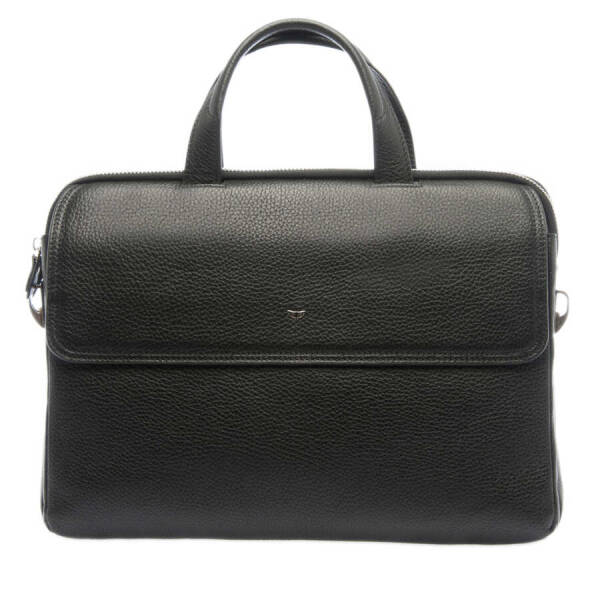 Siyah Hakiki Deri Erkek Evrak Çantası - S1EV00021388-A41 - 1