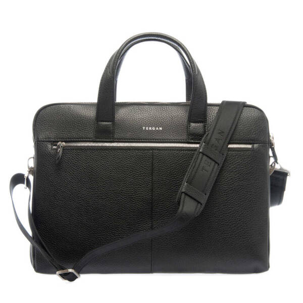 Siyah Hakiki Deri Erkek Evrak Çantası - S1EV00021388-A41 - 3