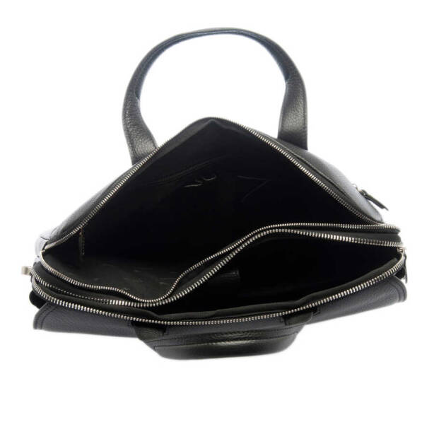 Siyah Hakiki Deri Erkek Evrak Çantası - S1EV00021388-A41 - 4