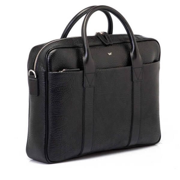 Siyah Deri Erkek Evrak Çantası - S1EV00021429-R7U - 2