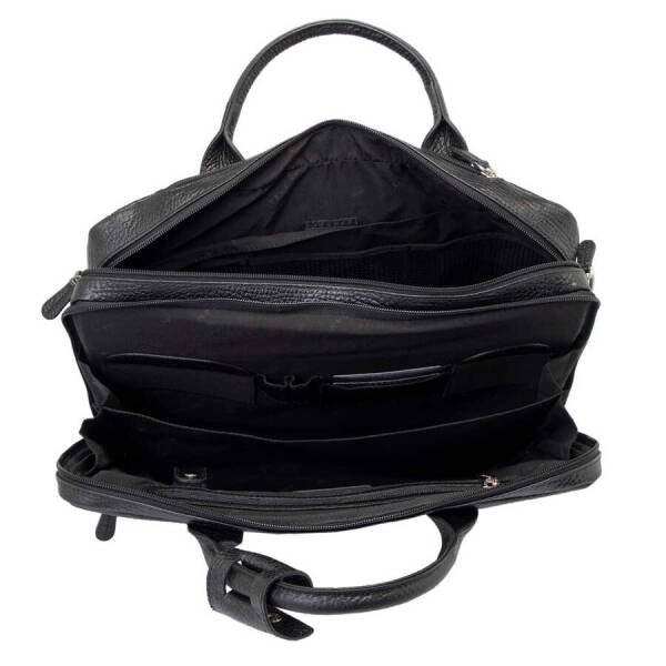 Siyah Deri Erkek Evrak Çantası - S1EV00021438-P2Y - 4