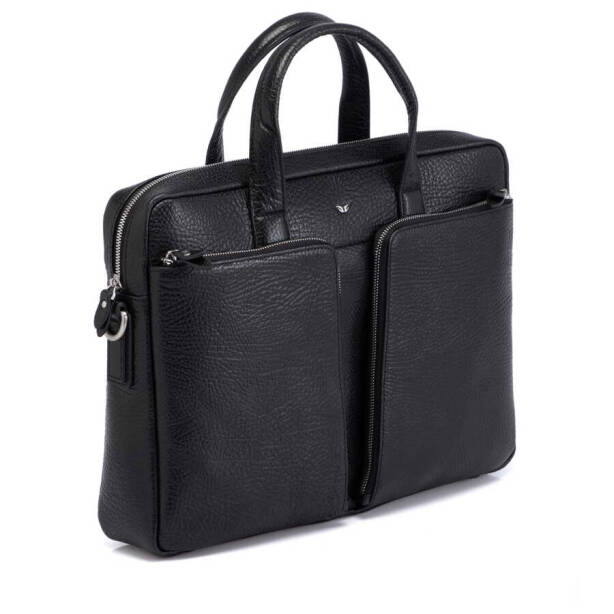 Siyah Deri Erkek Evrak Çantası - S1EV00021451-P2Y - 3