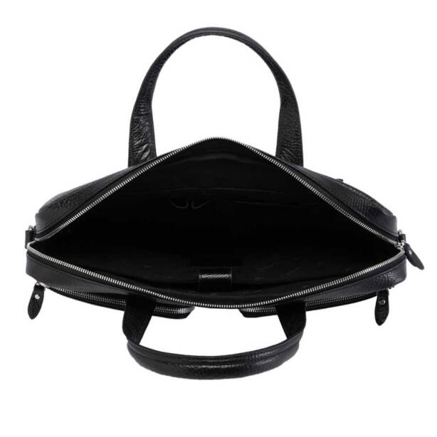 Siyah Deri Erkek Evrak Çantası - S1EV00021451-P2Y - 5