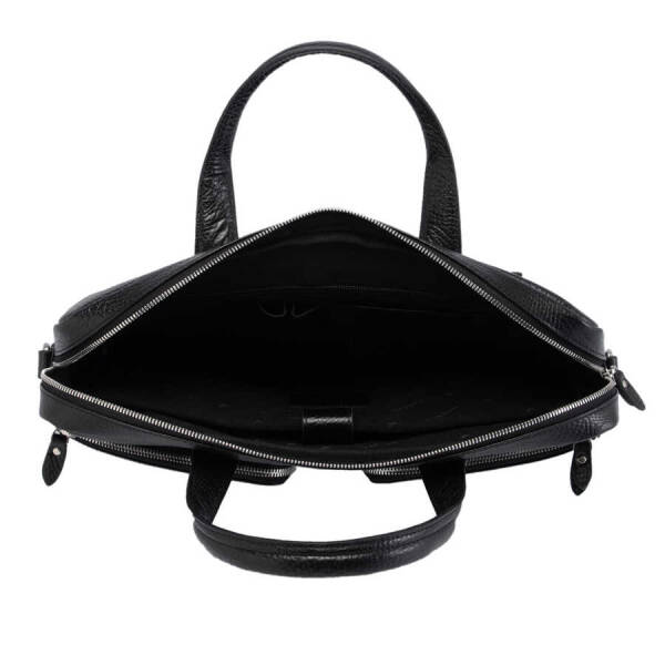 Siyah Deri Erkek Evrak Çantası - S1EV00021451-P2Y - 5