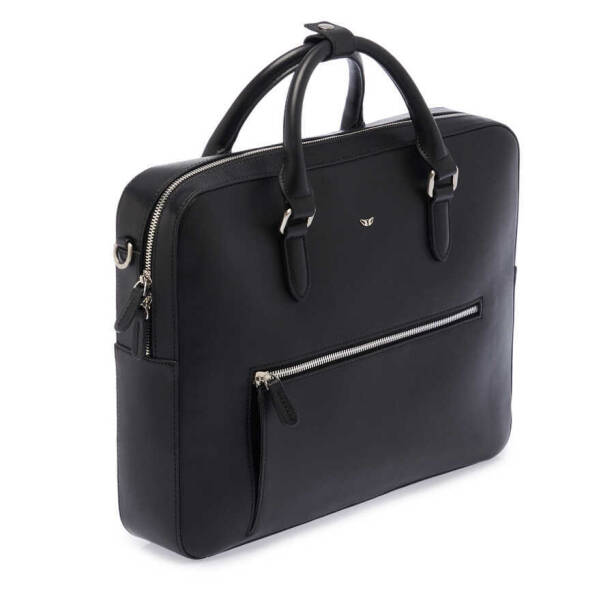 Siyah Deri Erkek Evrak Çantası - S1EV00021466-A97 - 2