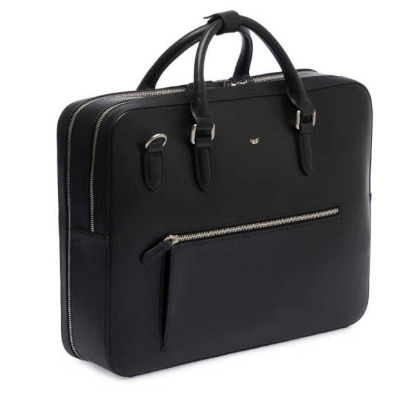 Siyah Deri Erkek Evrak Çantası - S1EV00021467-A97 - 2