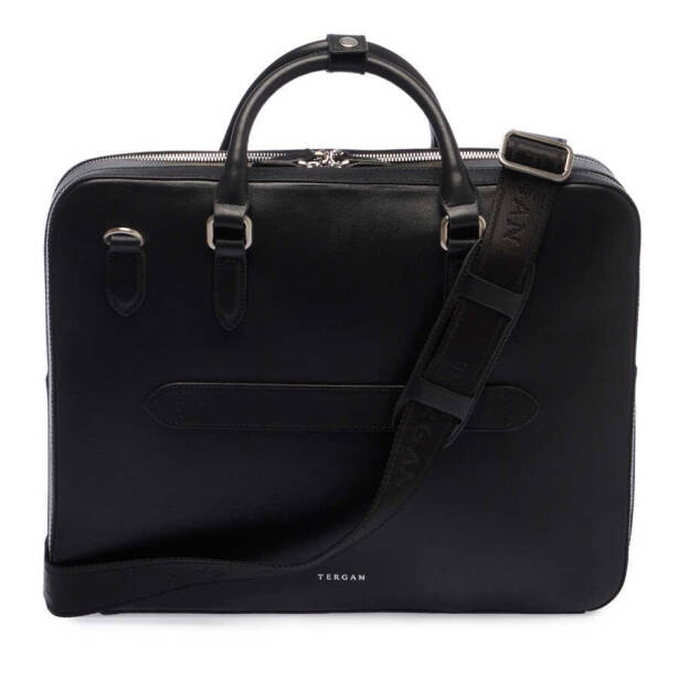 Siyah Deri Erkek Evrak Çantası - S1EV00021467-A97 - 3