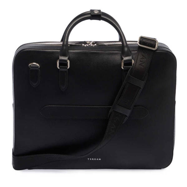 Siyah Deri Erkek Evrak Çantası - S1EV00021467-A97 - 3