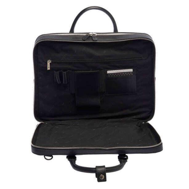 Siyah Deri Erkek Evrak Çantası - S1EV00021467-A97 - 4