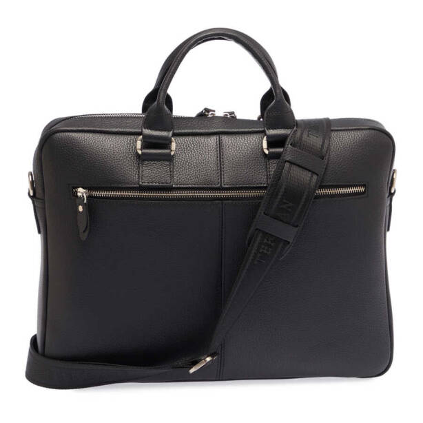 Siyah Hakiki Deri Erkek Evrak Çantası - S1EV00021476-A41 - Tergan