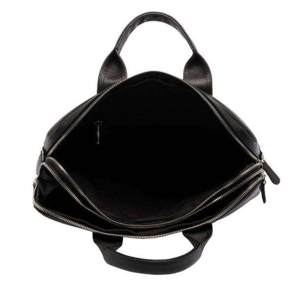 Siyah Deri Erkek Evrak Çantası - S1EV00021512-A41 - 4