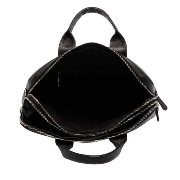 Siyah Deri Erkek Evrak Çantası - S1EV00021512-A41 - 4