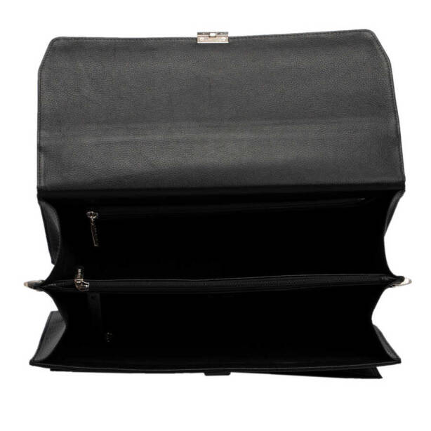 Siyah Hakiki Deri Erkek Evrak Çantası - S1EV00022380-A41 - Tergan