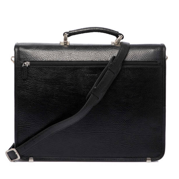 Siyah Deri Erkek Evrak Çantası - S1EV00022775-P2Y - 3