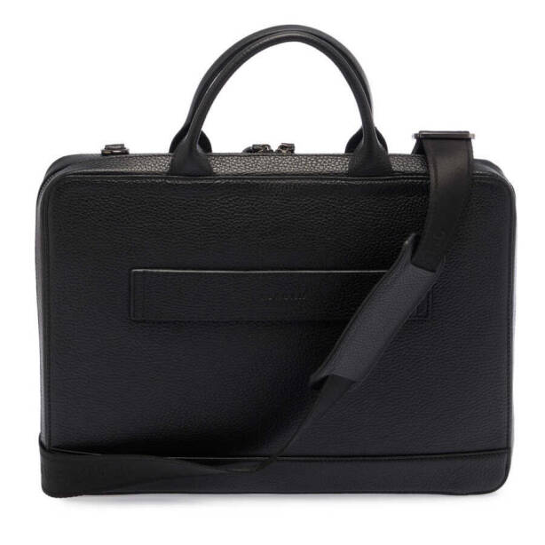 Siyah Deri Erkek Evrak Çantası - S1EV00032171-A41 - 3