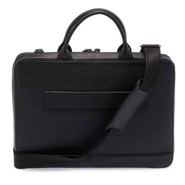 Siyah Deri Erkek Evrak Çantası - S1EV00032171-A41 - 3