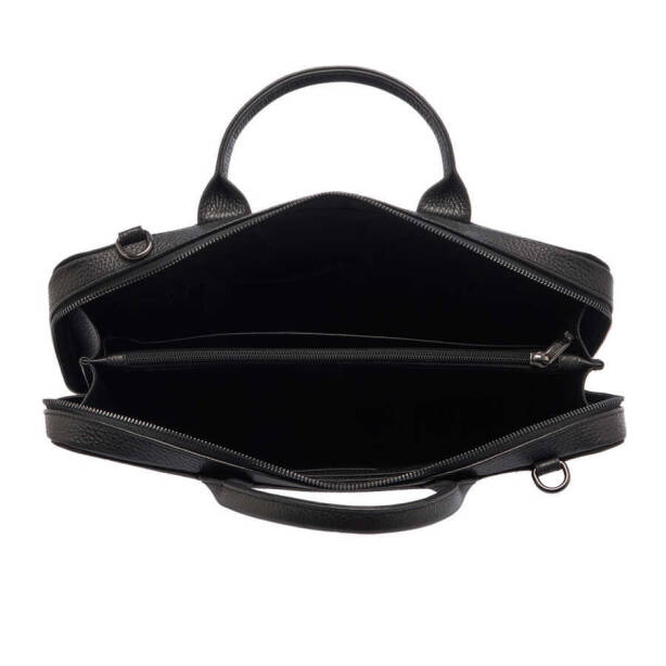 Siyah Deri Erkek Evrak Çantası - S1EV00032171-A41 - 4