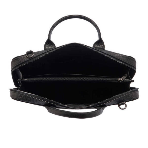 Siyah Deri Erkek Evrak Çantası - S1EV00032171-A41 - 4