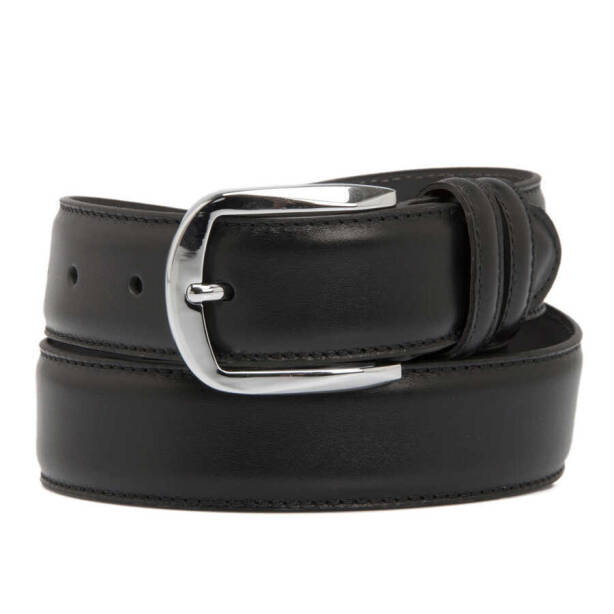 Siyah Deri Erkek Kemer - S1EK00000301-D33 - Tergan