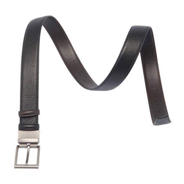 Siyah Hakiki Deri Erkek Kemer - S1EK00000304-R6M - Tergan