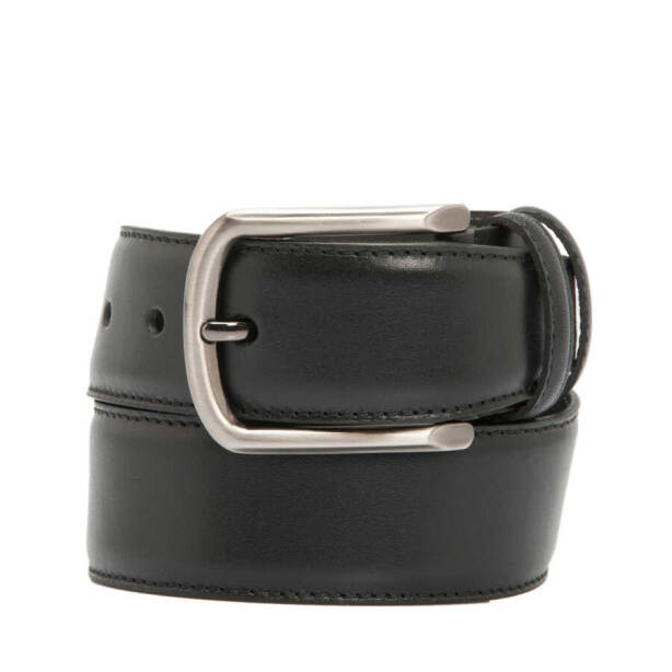 Siyah Hakiki Deri Erkek Kemer - S1EK00000305-D33 - Tergan