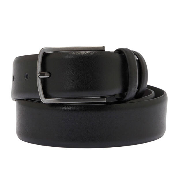 Siyah Deri Erkek Kemer - S1EK00000341-D33 - Tergan