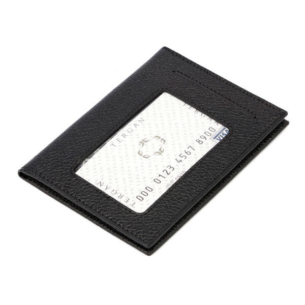 Siyah Hakiki Deri Erkek Kimlik Kabı - S1KI00001582-A6F - 1